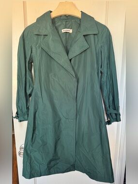 Jil Sander Forest Green Lightweight Trench Coat